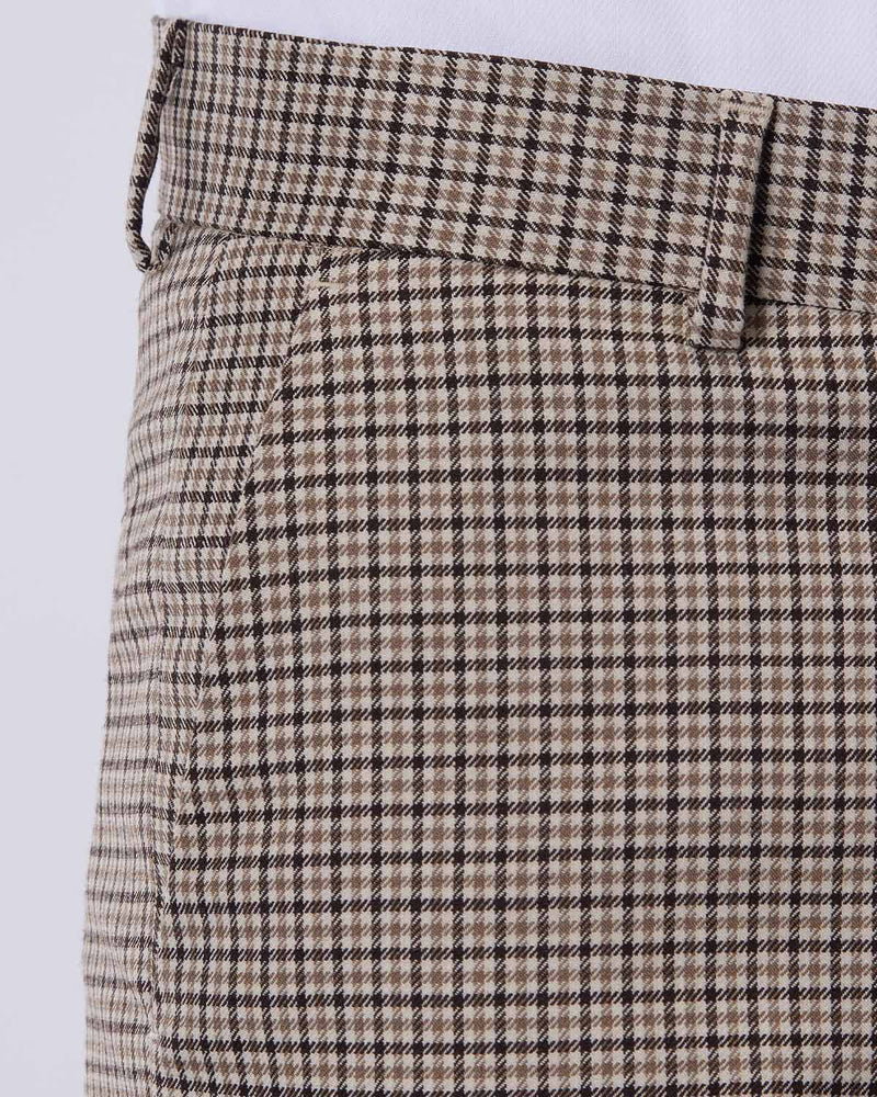 Japanese Windsor Blended Wool Dress Pants - Brown