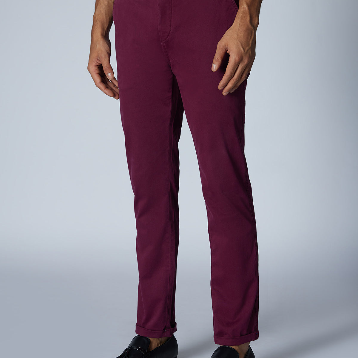 Cosmic Casual Stretch Chinos Maroon – Bombay Shirt Company