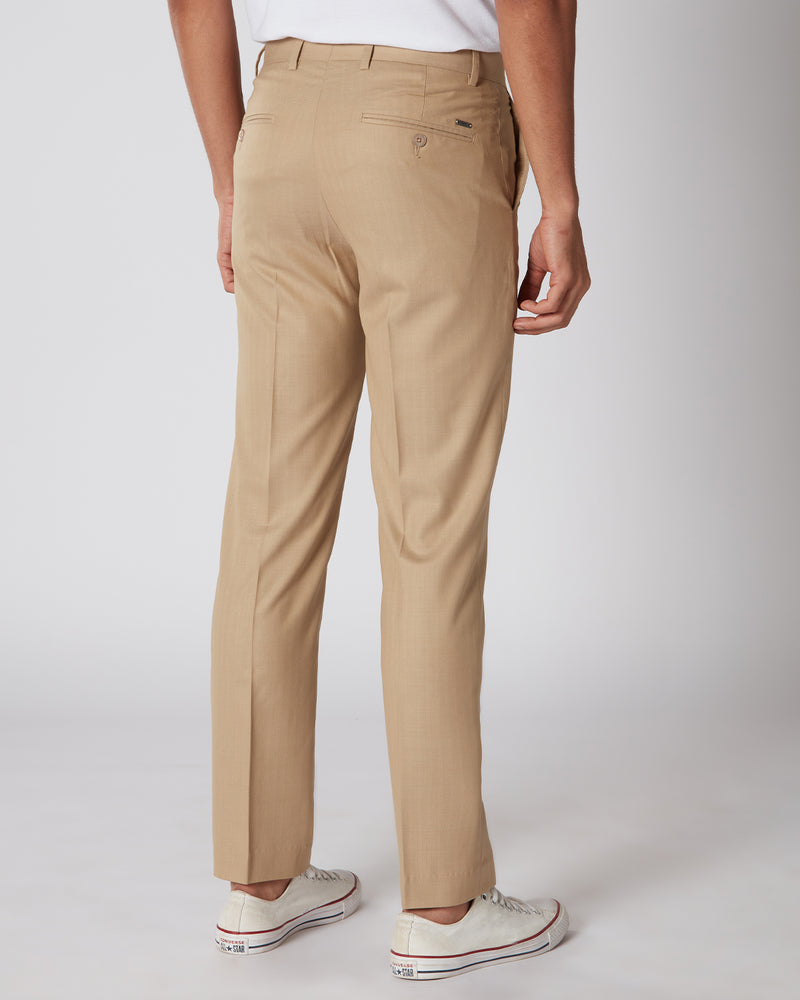 Regent Herringbone Dress Pants - Beige