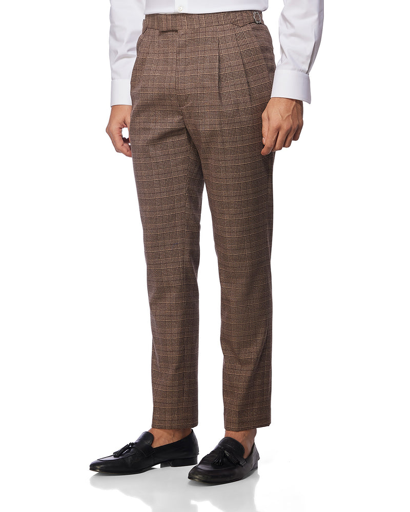 Vesuvio Stretch Neapolitan Dress Pants - Brown