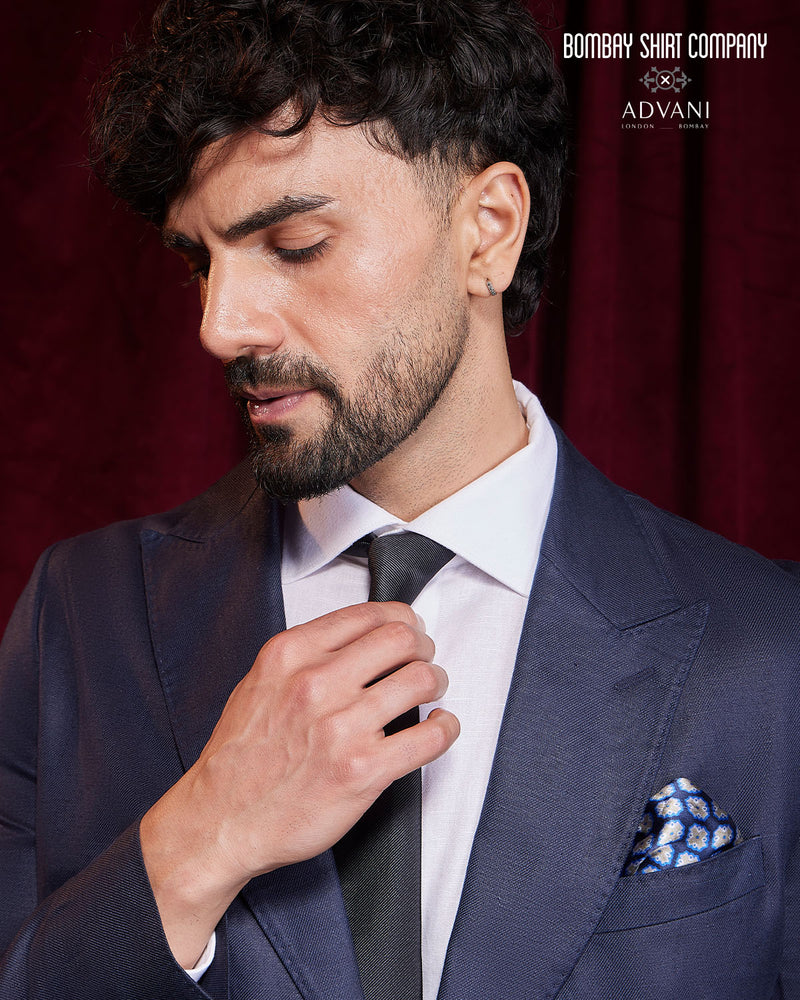 BSC x ALB | Serenade 100% Linen Double Breasted Blazer - Navy
