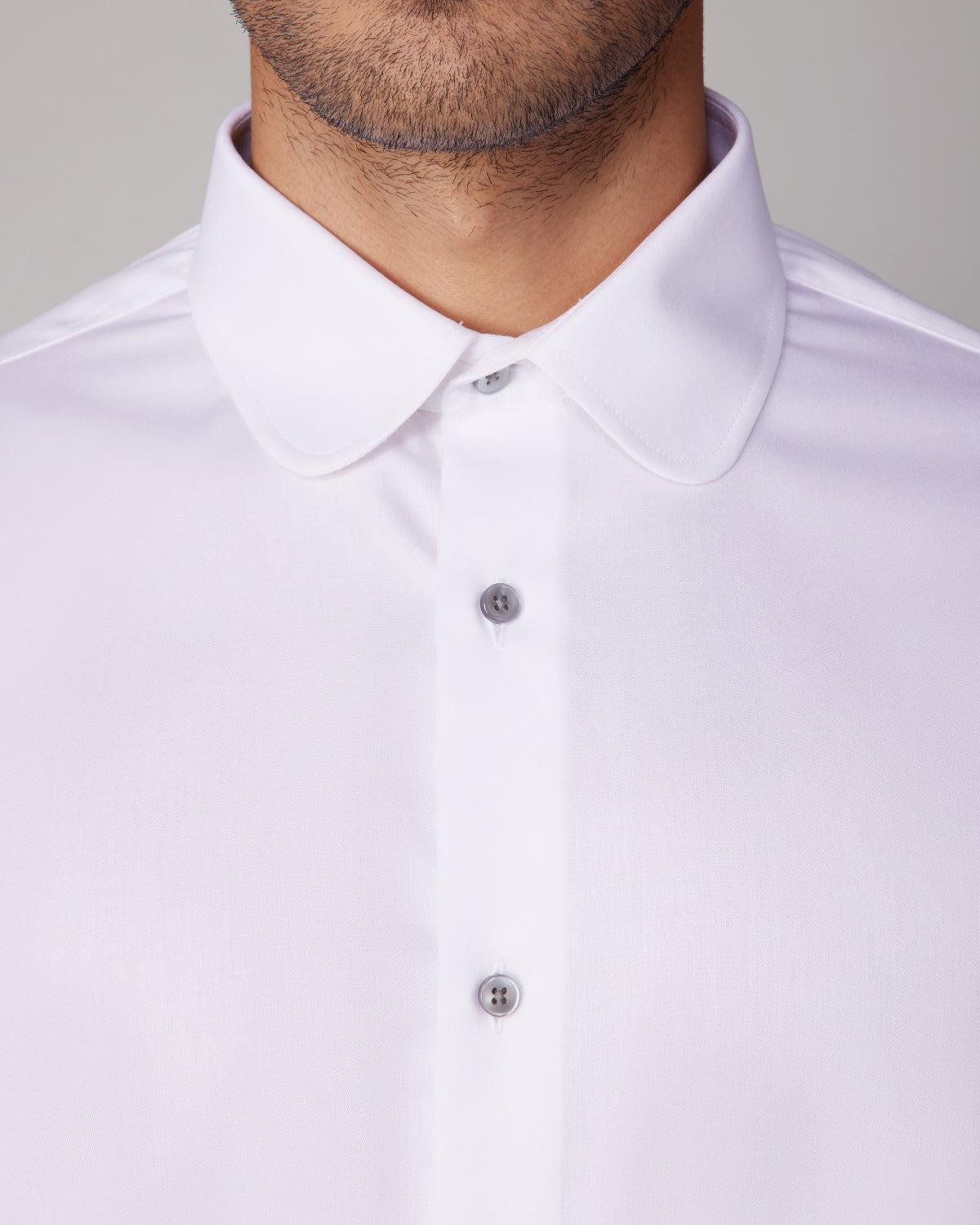 Luthai Wrinkle Free White Flag Twill Shirt