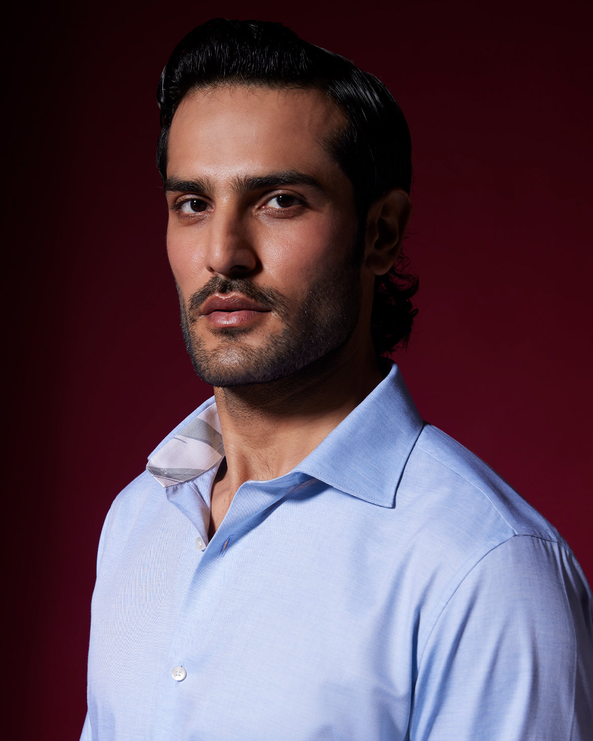 Veritas Slubby Twill Shirt - Light Blue