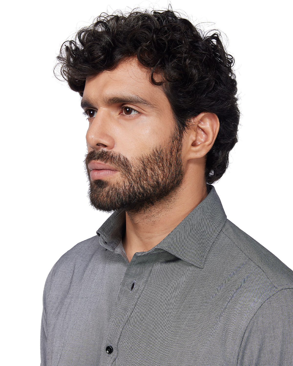 Japanese Stretch Oxford Shirt - Grey