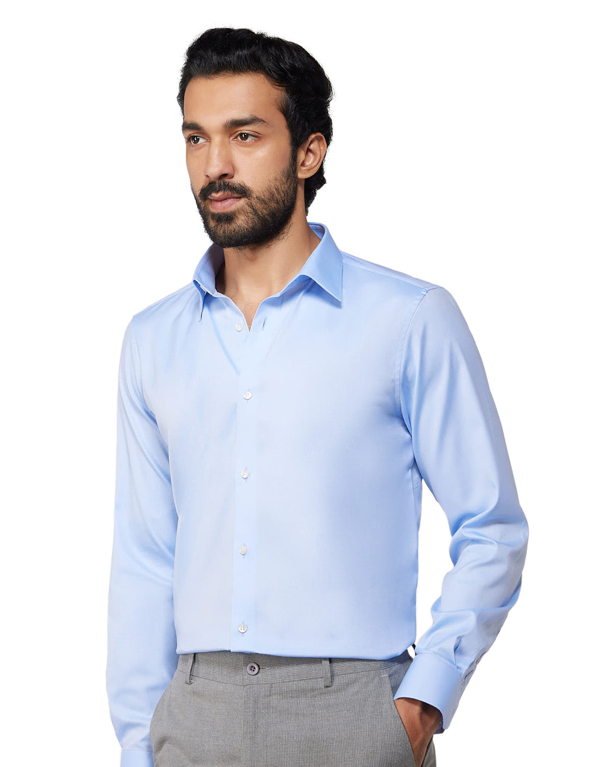 Wrinkle-Free Oxford Shirt - Blue