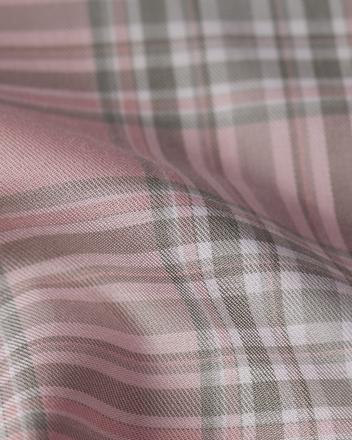 Langford Twill Checked Shirt - Pink