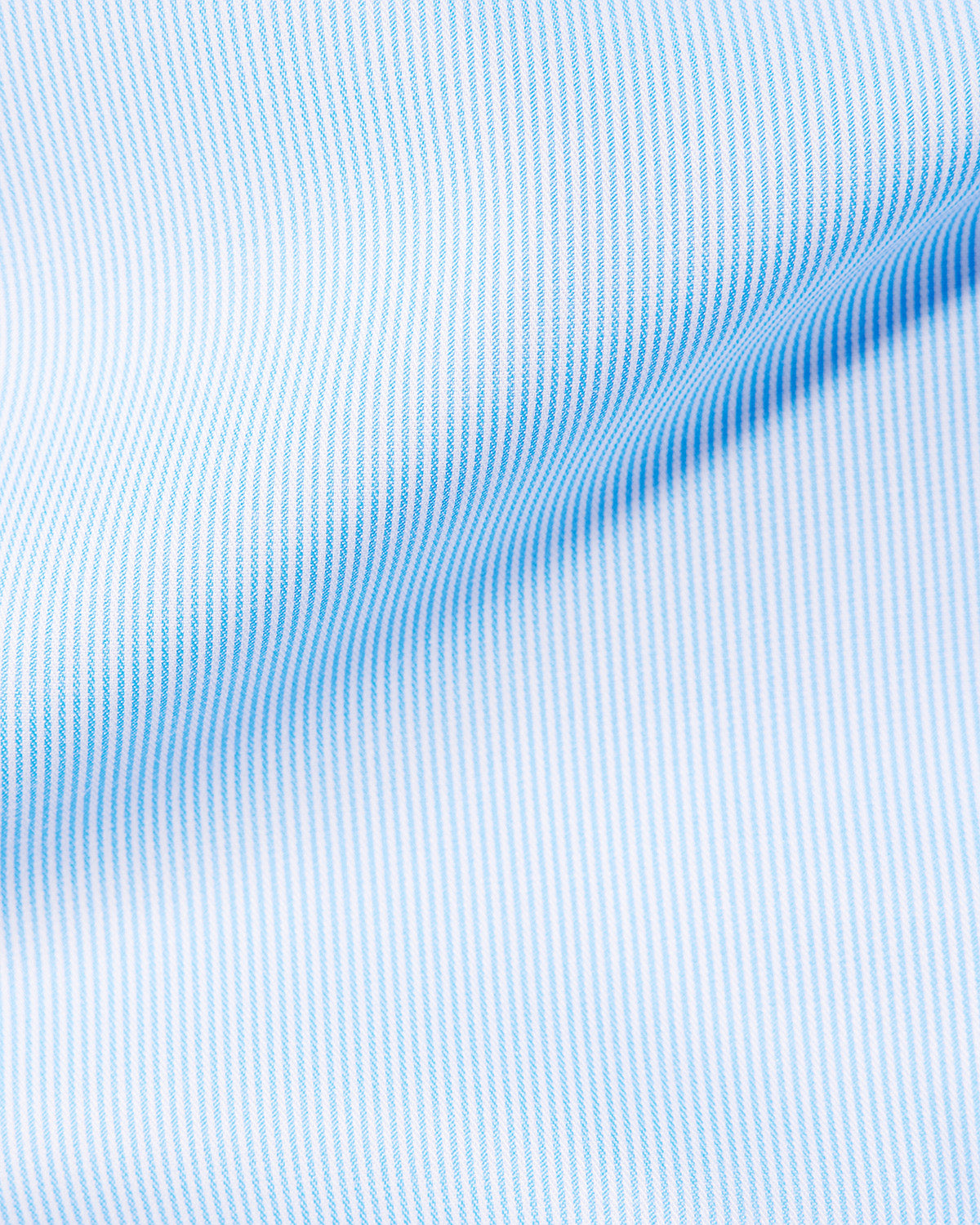 Wrinkle-Free Bamboo-Blend Stretch Pinstriped Shirt - Blue