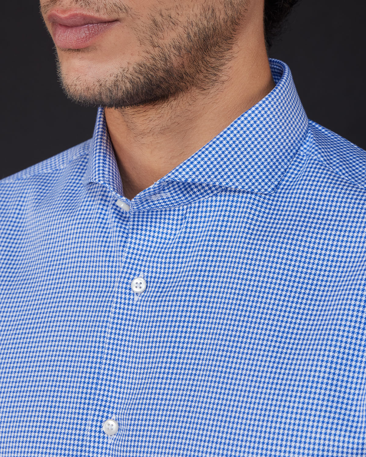 Blue Sky Houndstooth Shirt