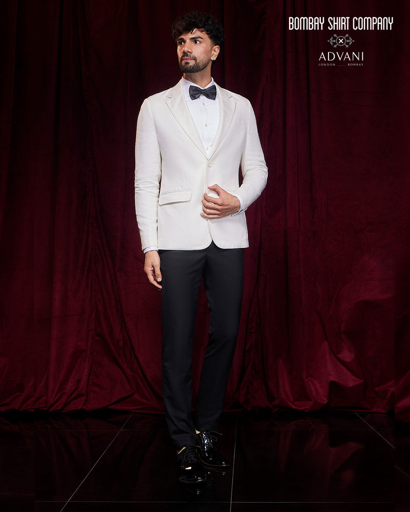 BSC x ALB | Encore 100% Linen Notched Collar Blazer - Cream