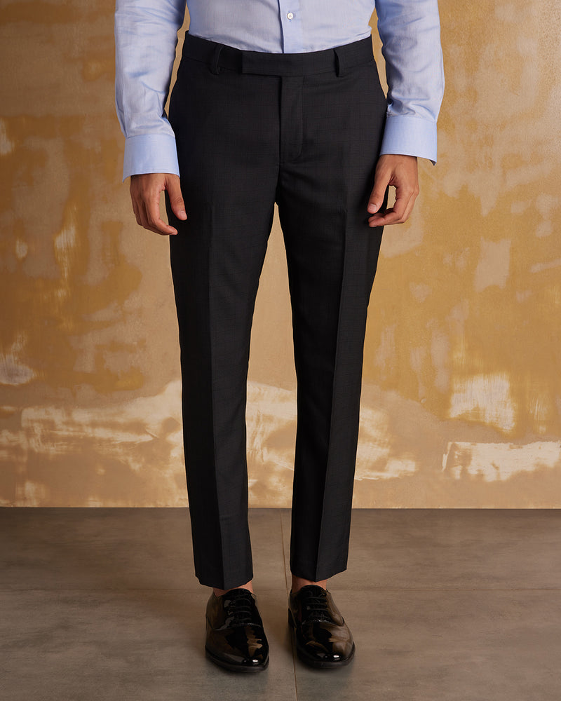 Heritage Blended Wool Dress Pants - Black