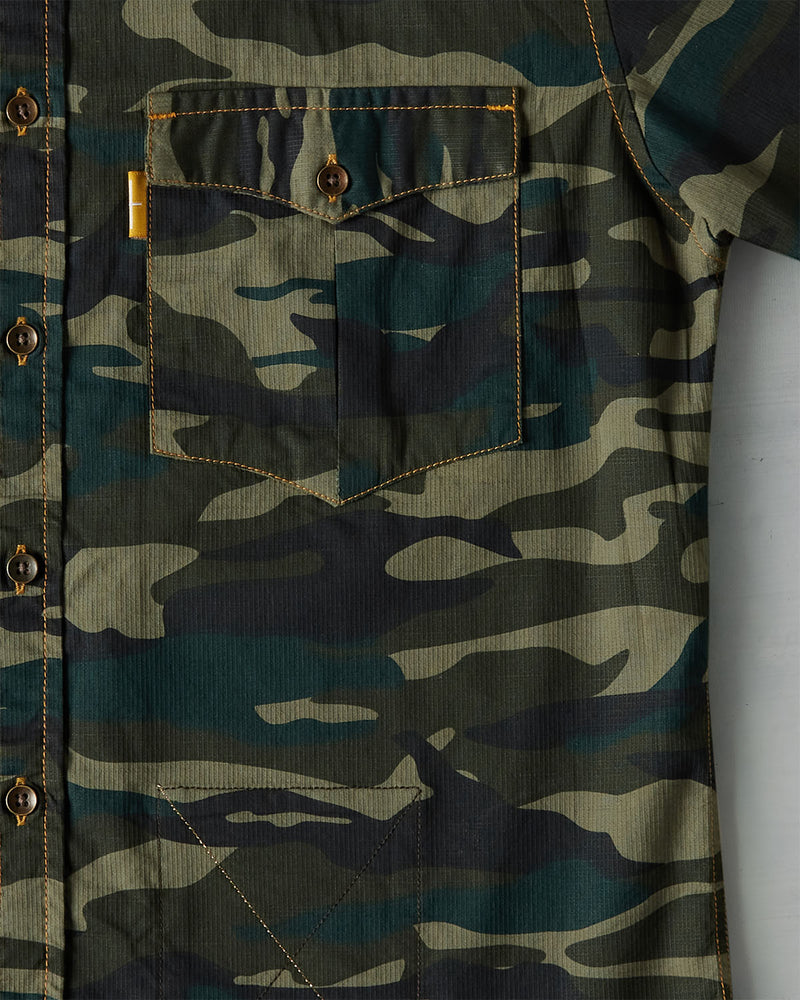 The Safari Bush Half Sleeve Shirt - Green