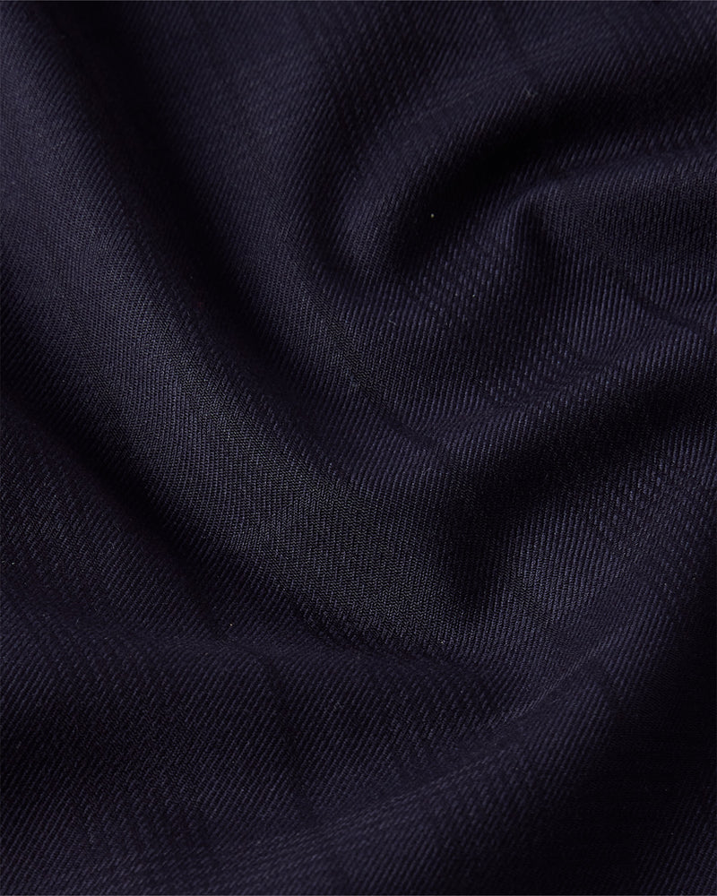 Tenet Checked Dress Pants - Navy