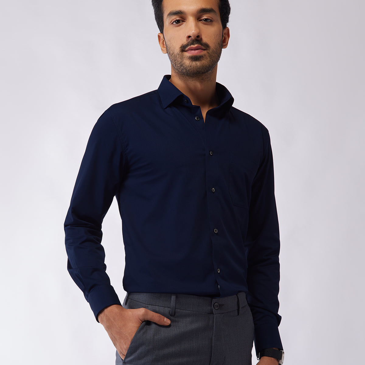 Bibiy. B STEPHANIE SHIRT NAVY シャツ ネイビー 3_7af3b333-ae6e-41cf-a3d6-