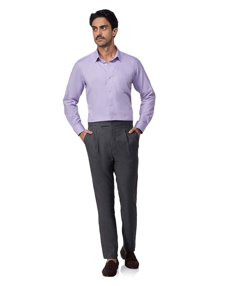 Lavender Cotton Dobby Shirt