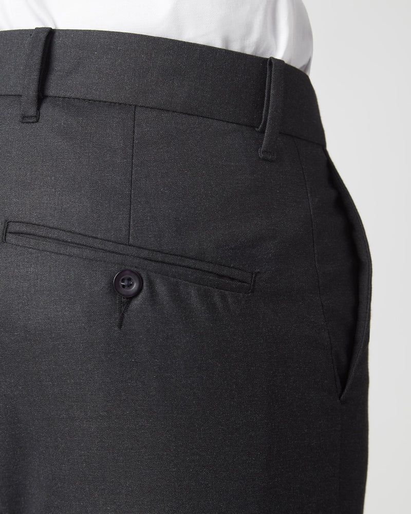 black and grey dress pants CONCITOR Men's Dress Pants Trousers Flat Front Slacks Solid CHARCOAL GRAY Color