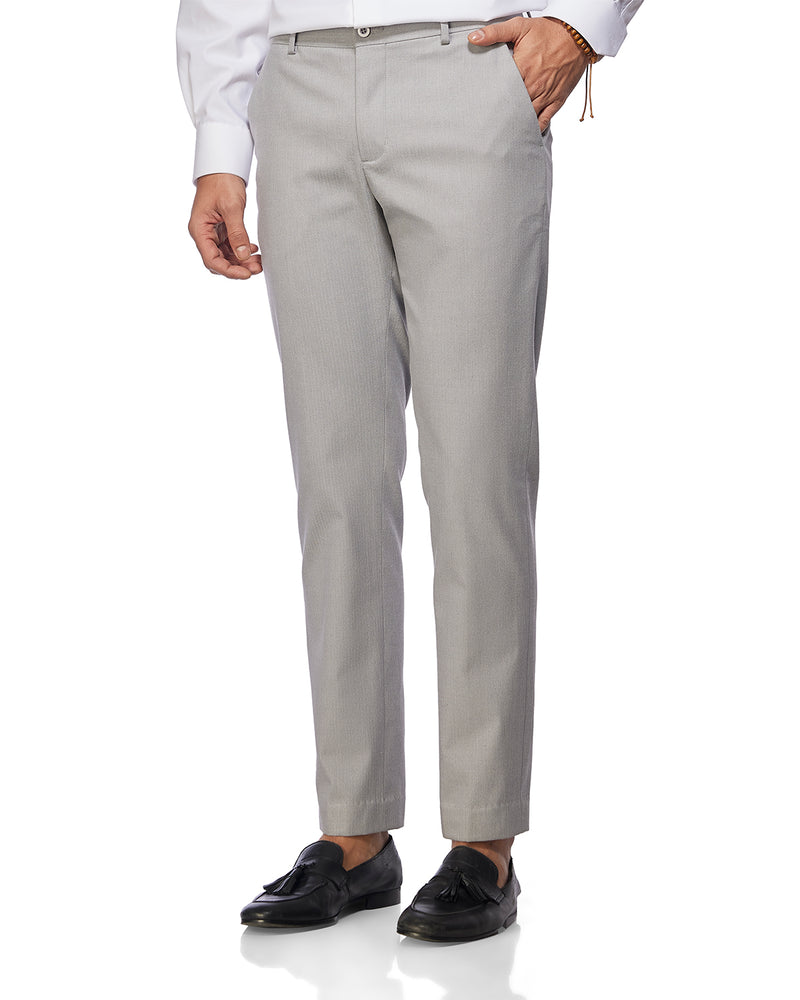 Valiant Herringbone Dress Pants - Grey