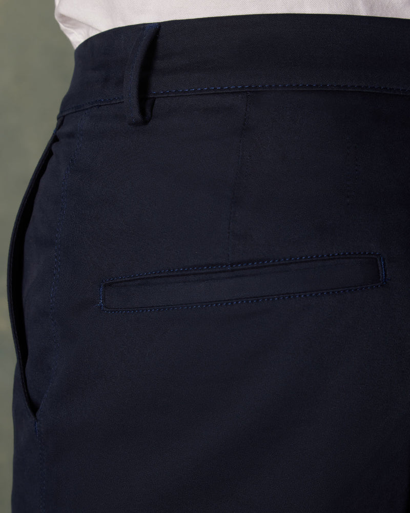 Elevate Everyday Stretch Chinos - Navy – Bombay Shirt Company