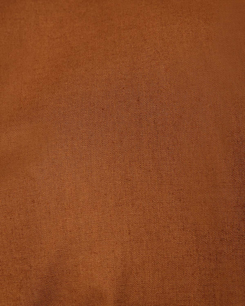 Brown Bandhgala Collar Shirt