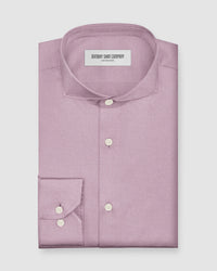 Ellara Herringbone Shirt - Pink