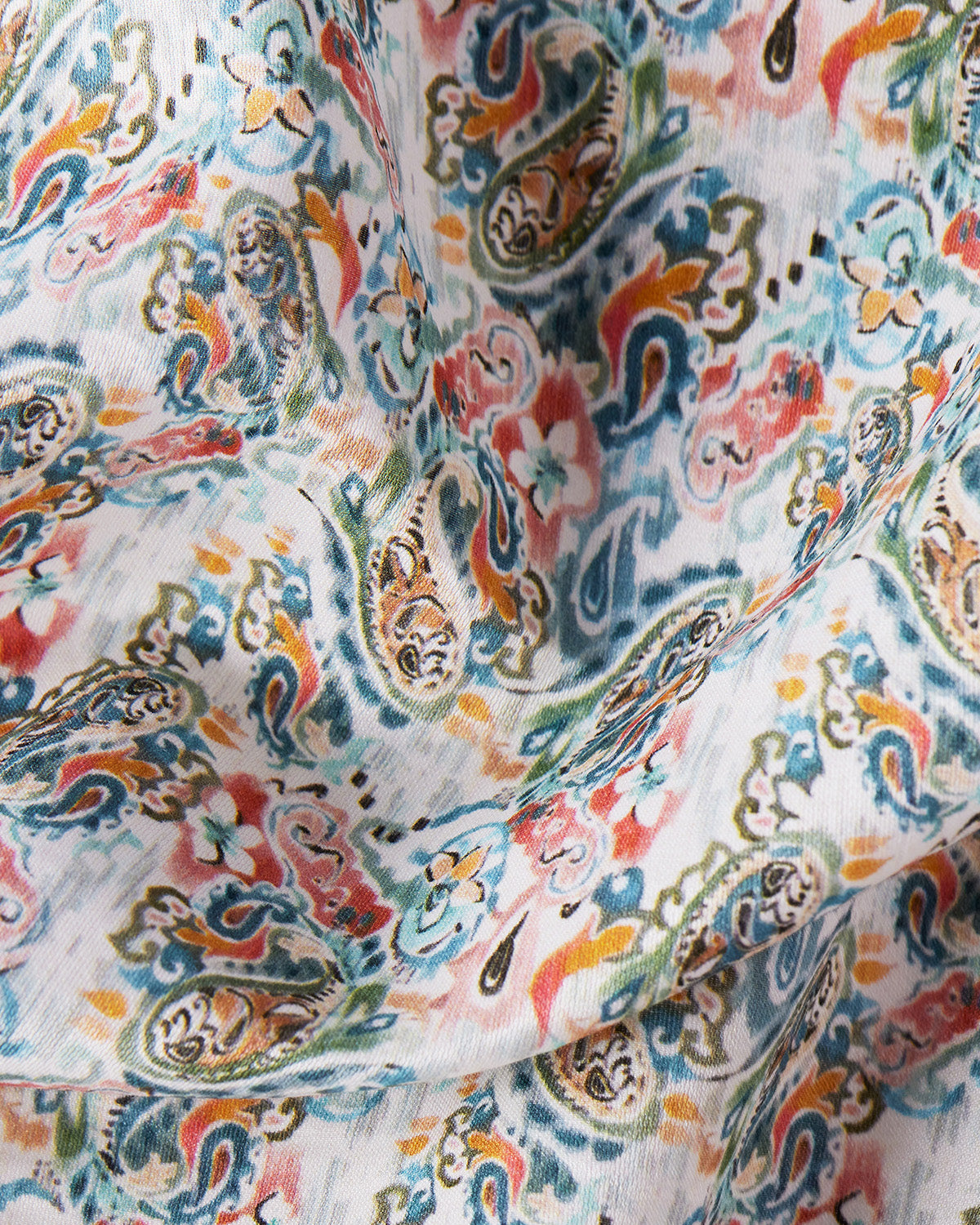 Tangiers Cotton Silk Printed Shirt - Multicoloured