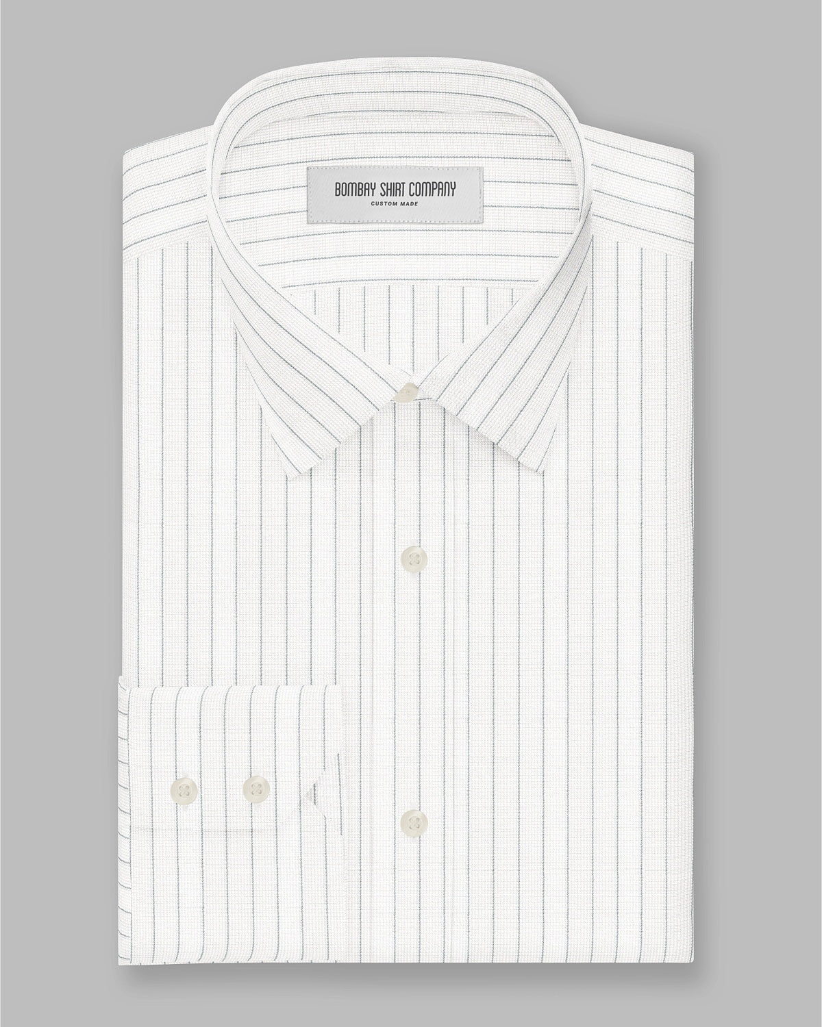 Westmore Dobby Striped Shirt - Green & White