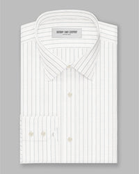 Westmore Dobby Striped Shirt - Green & White