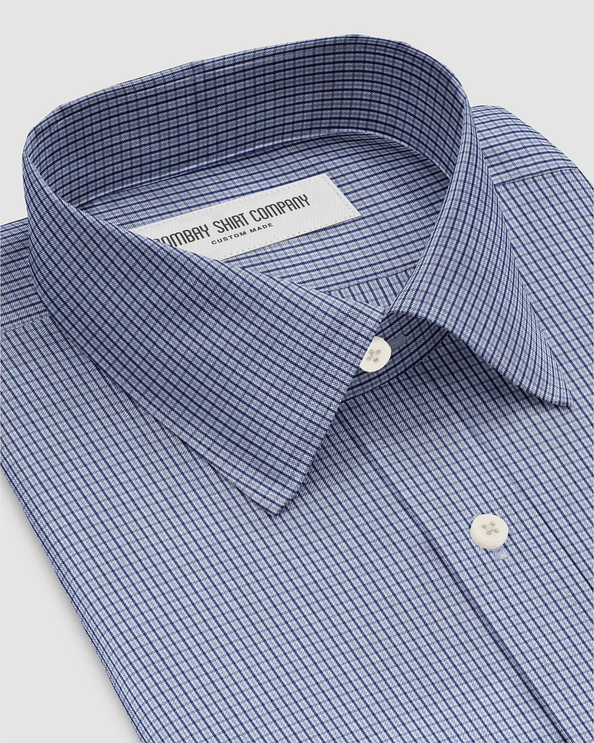 Eris Oxford Checked Shirt - Navy & Blue