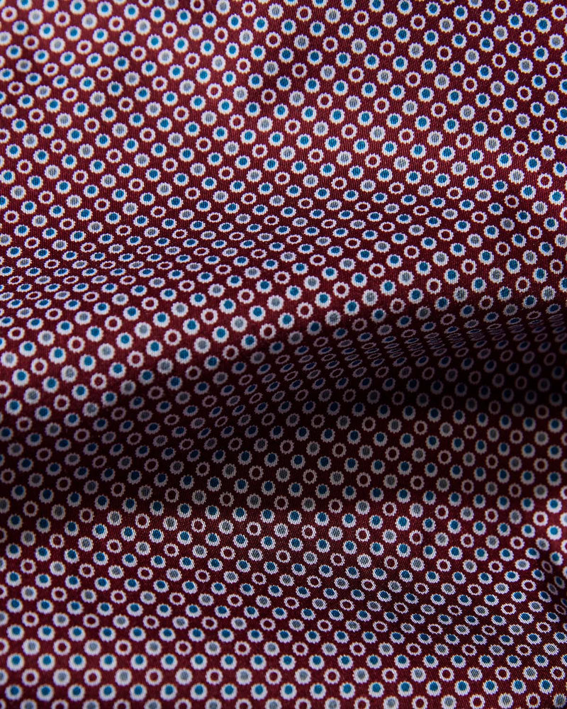 Maroon Polka Dot Printed Shirt