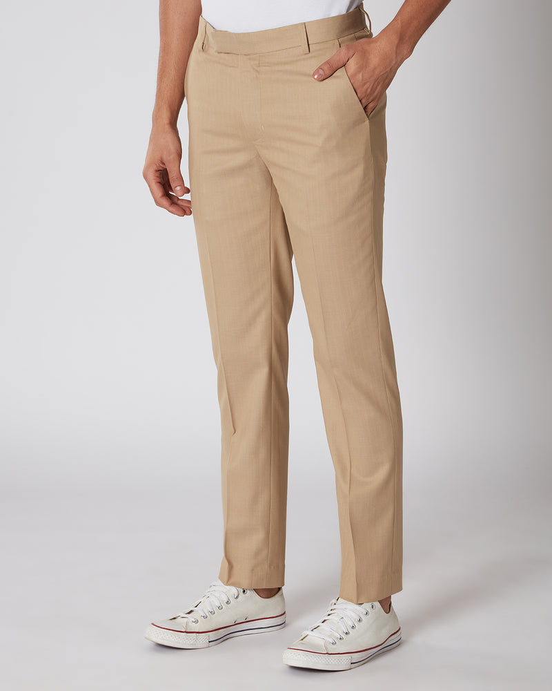 Regent Herringbone Dress Pants - Beige