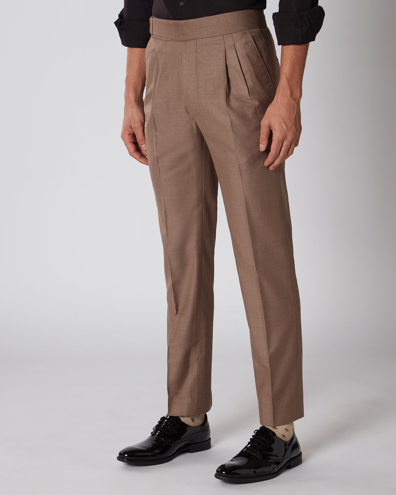 Regular Fit Twin Pleated Trousers