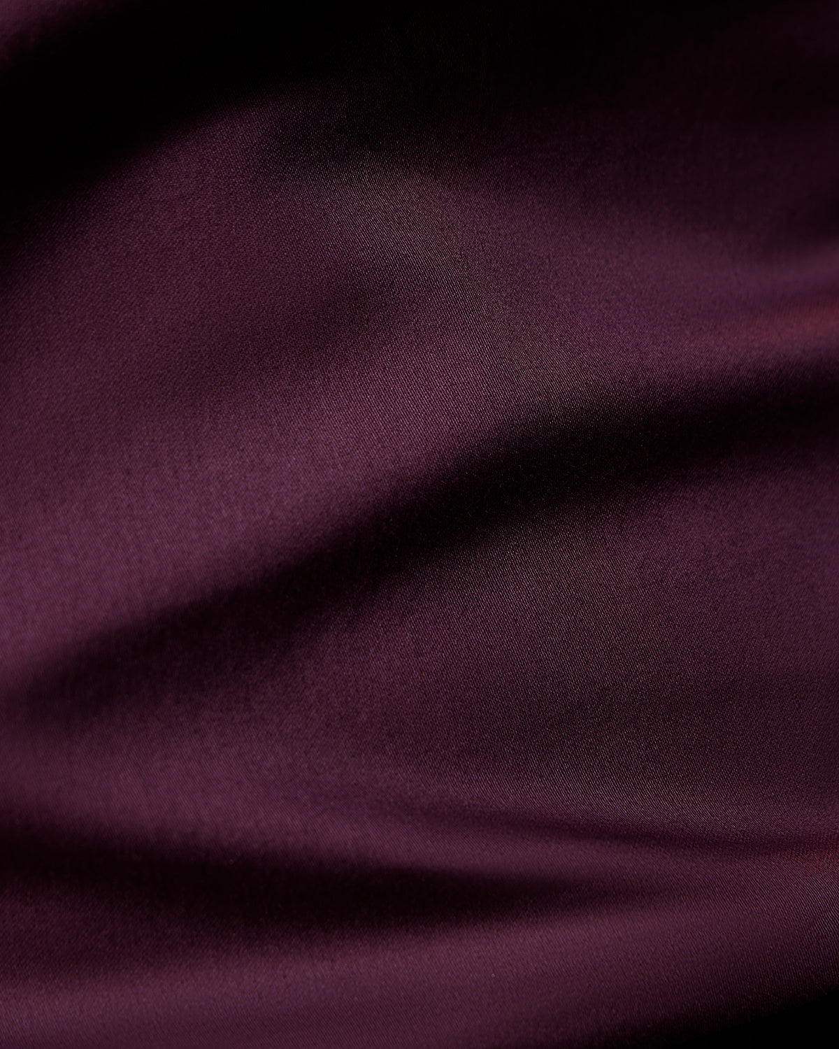 Burgundy Satin Shirt - Maroon