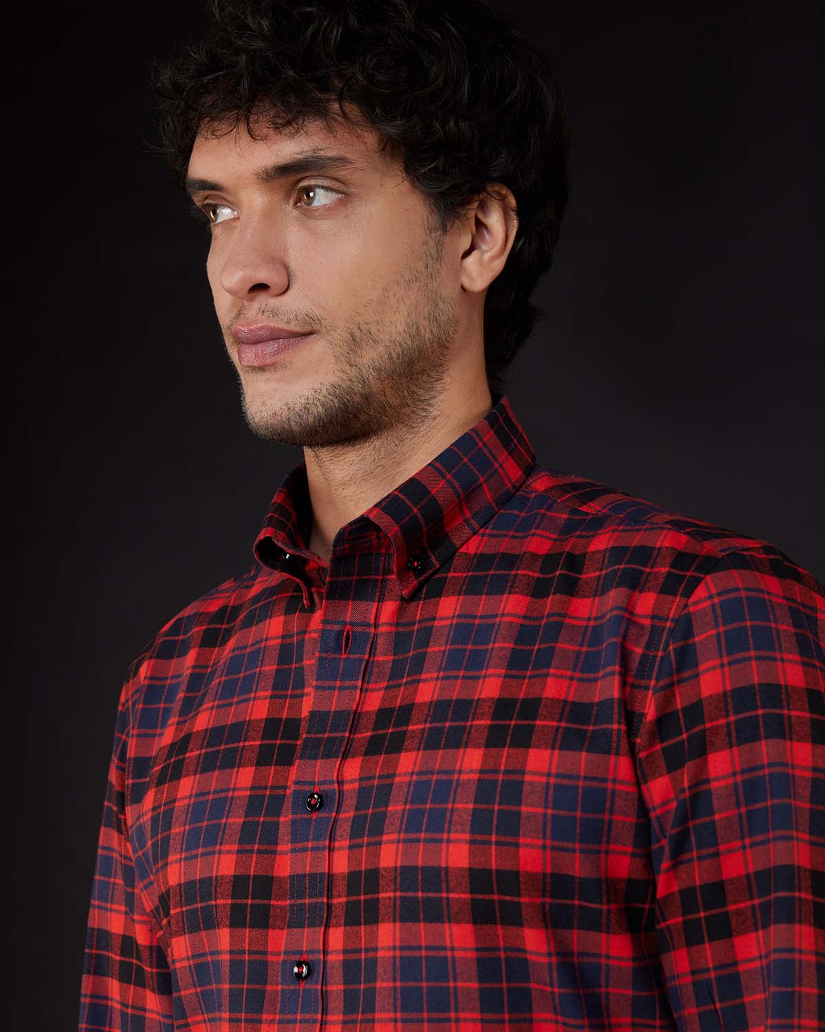 Japanese Monarda Brushed Checked Shirt