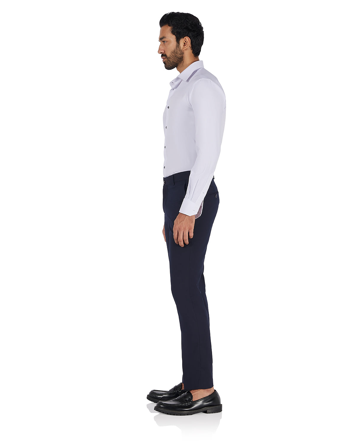 Stretch Dobby Shirt - White