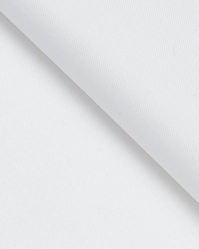 White Soft Cotton Twill Shirt