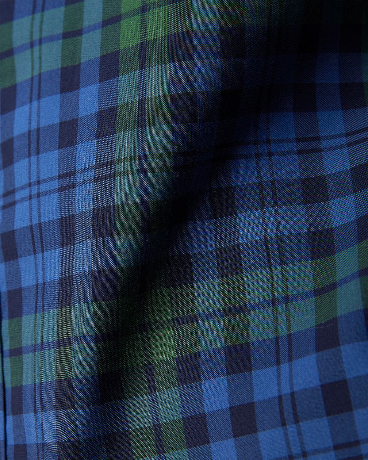 Japanese Checked Shirt - Blue & Green