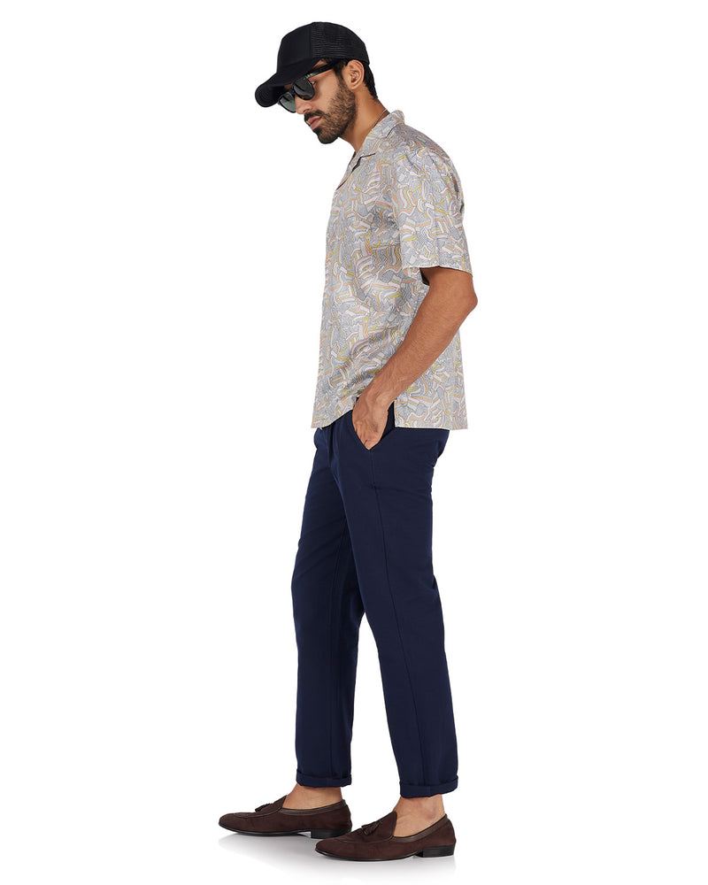 Multicoloured Abstract Printed Shirt