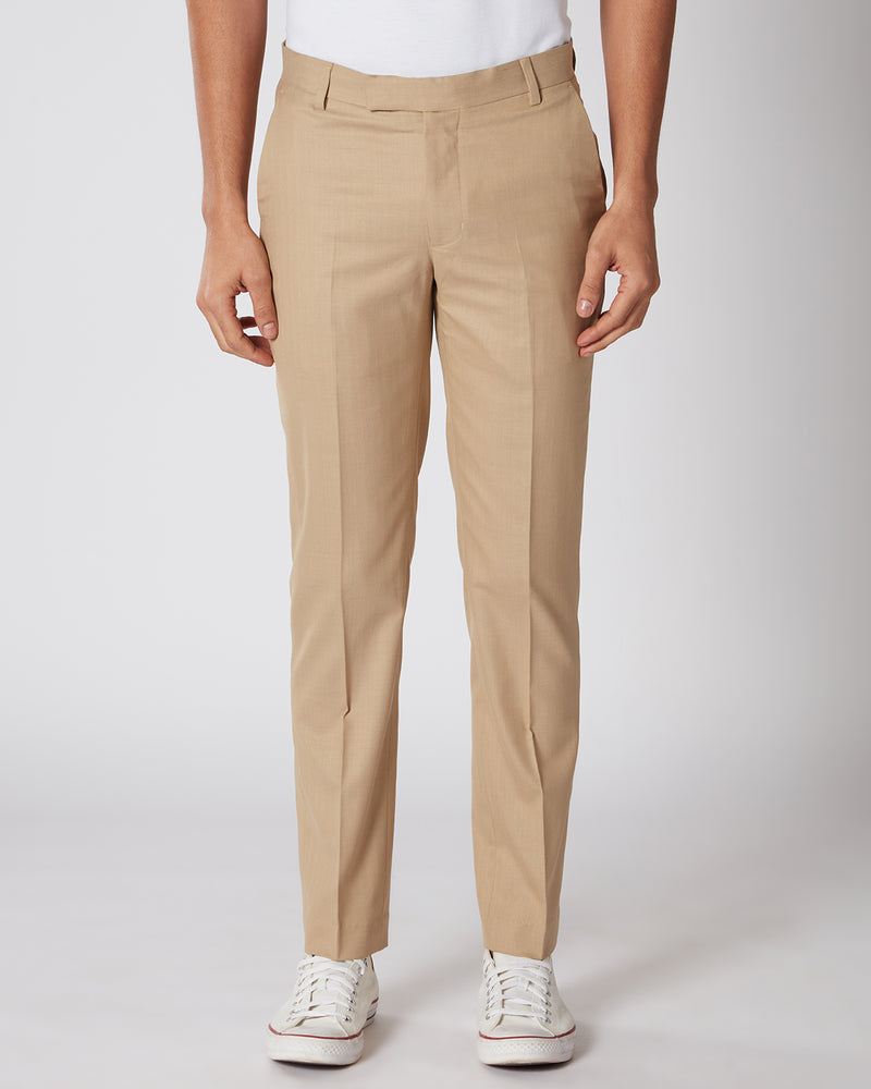 Regent Herringbone Dress Pants - Beige