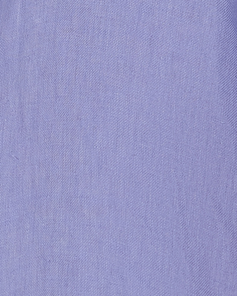 Blue Washed 100% Linen Twill Shirt