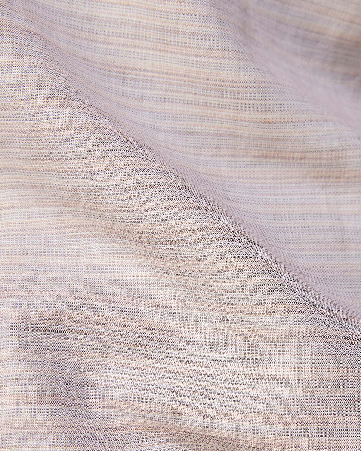 Blended Cotton Dobby Shirt - Beige