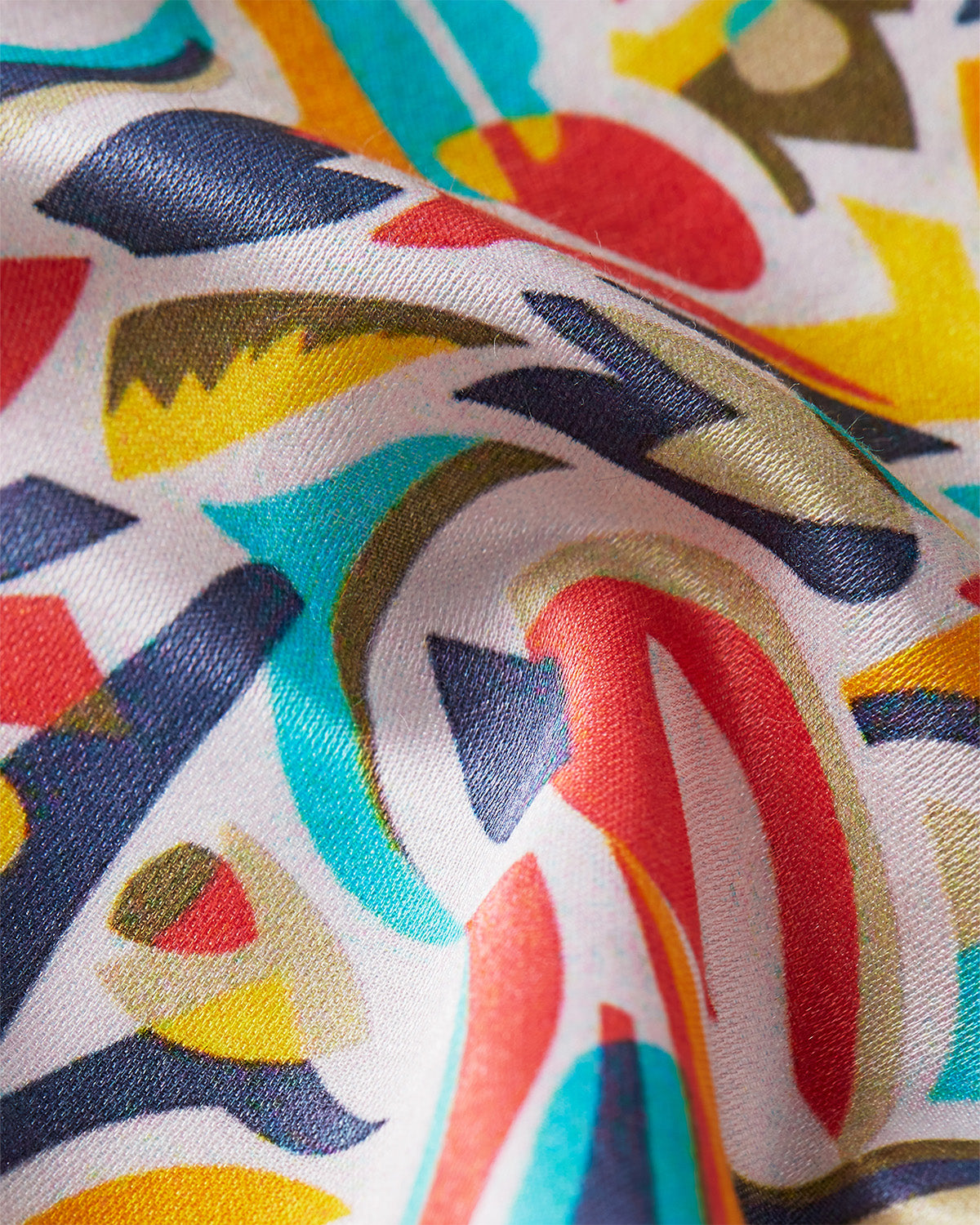 Calypso Cotton Silk Printed Shirt - Multicoloured