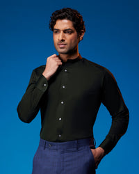 Reverie Satin Shirt - Green