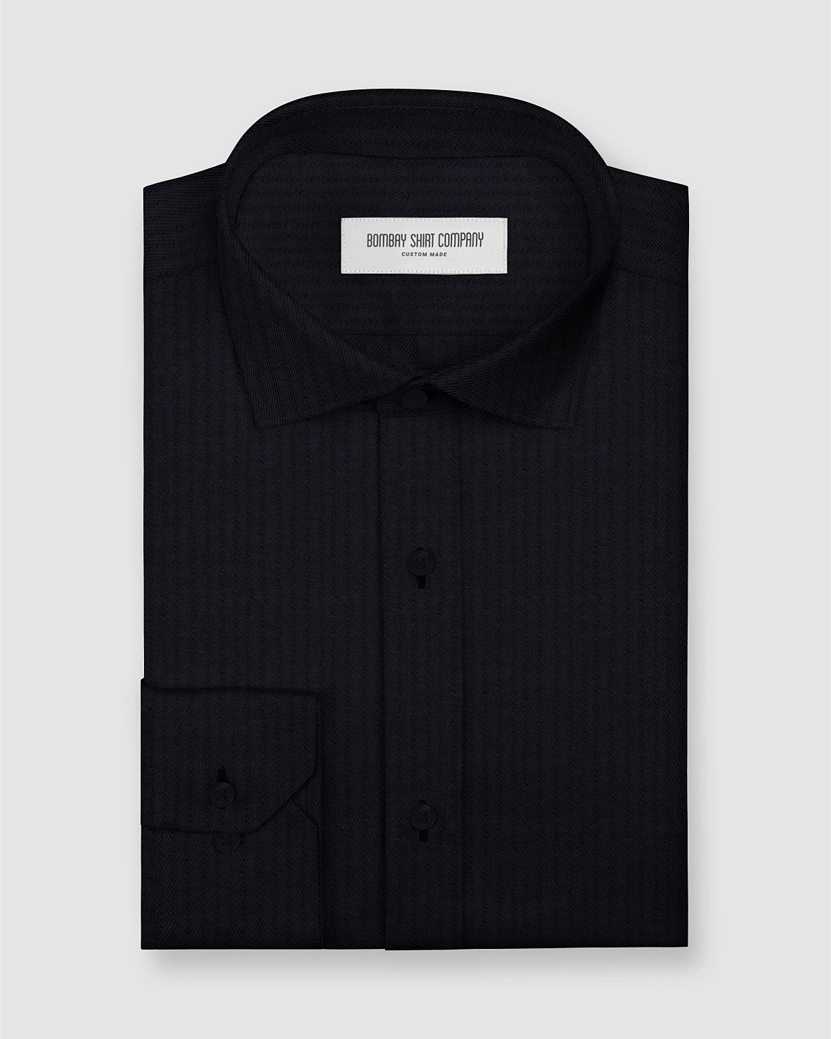 Shadowpin Seersucker Shirt - Dark Blue