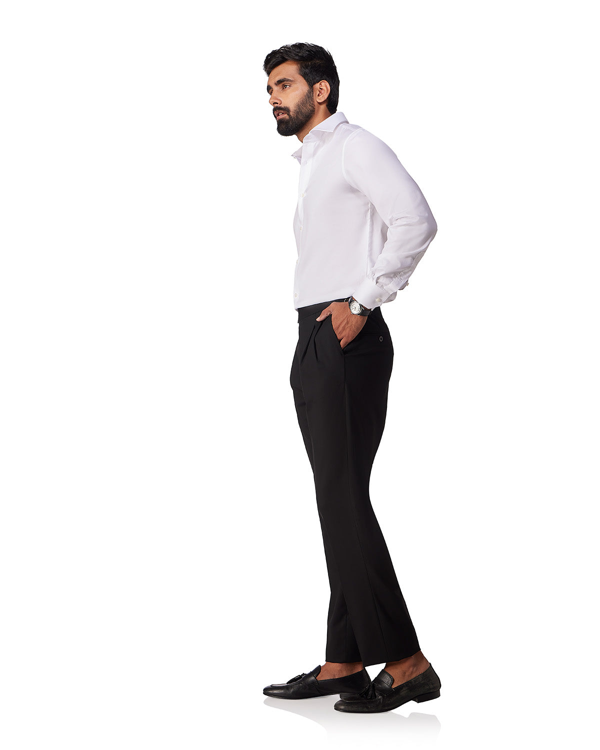 Luthai Cotton Lyocell Twill Shirt - White