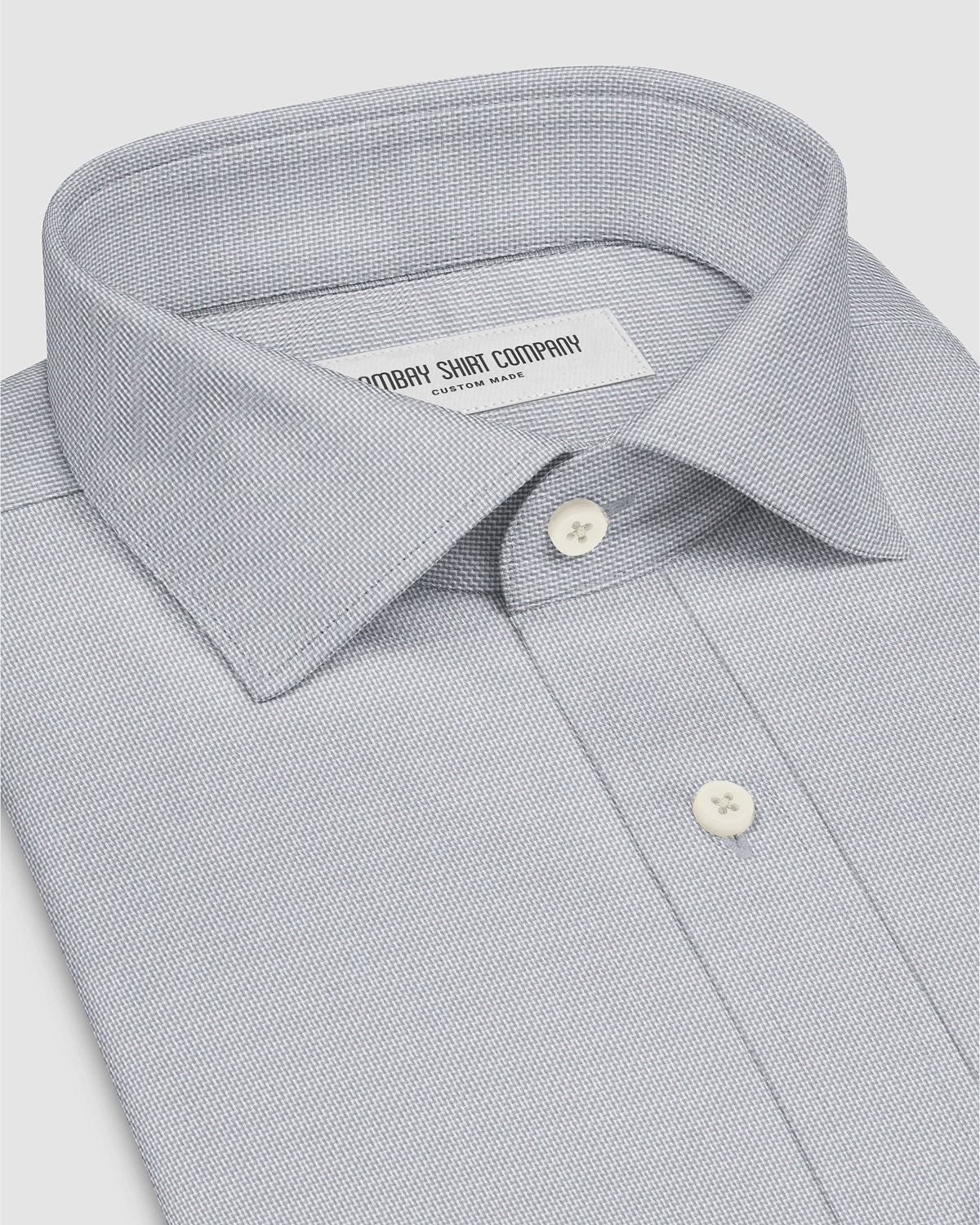 Altair Dobby Shirt - Grey & White