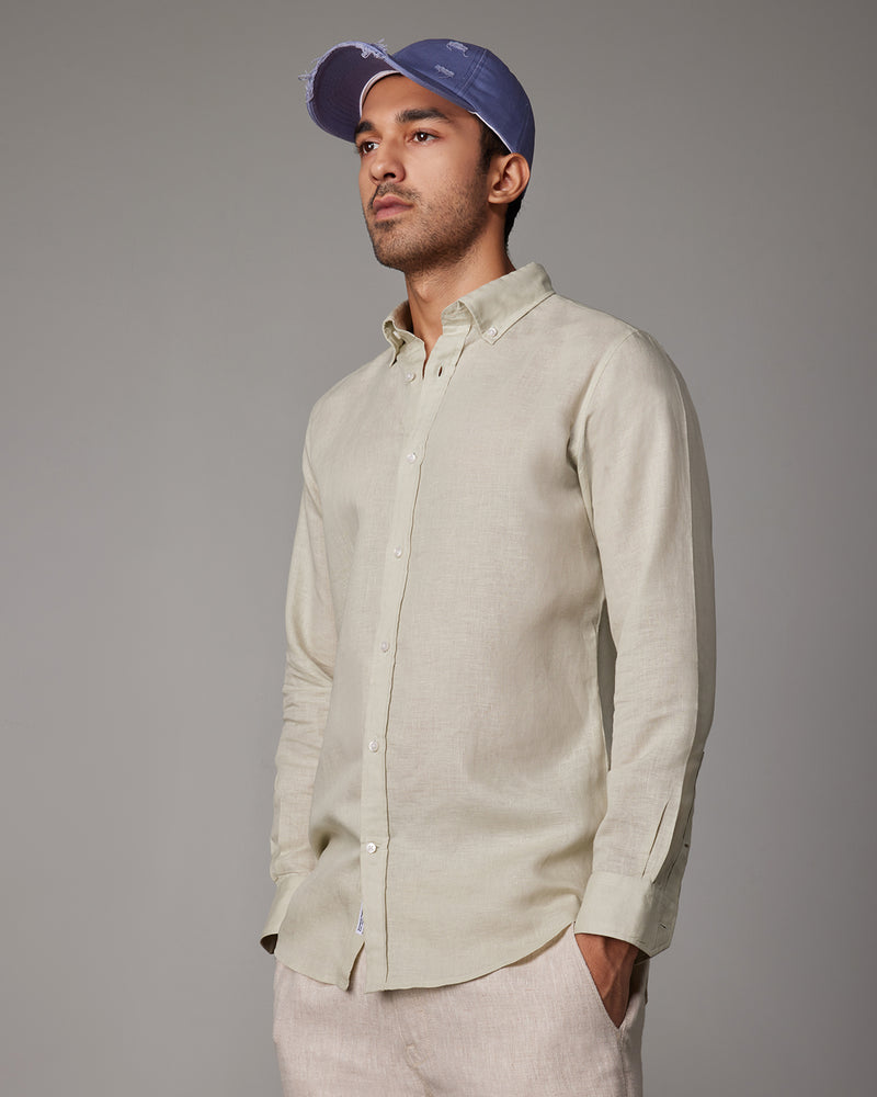 Green Apple Soft Linen Shirt