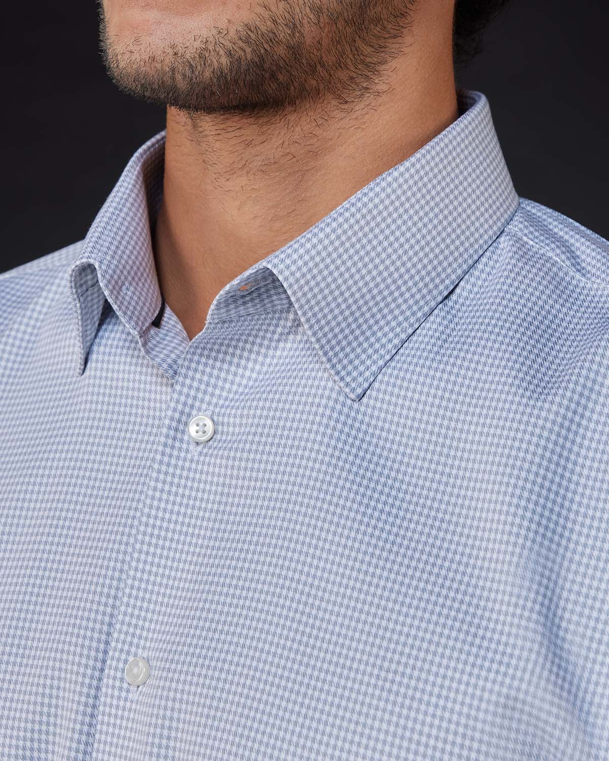 Grey Stone Houndstooth Shirt