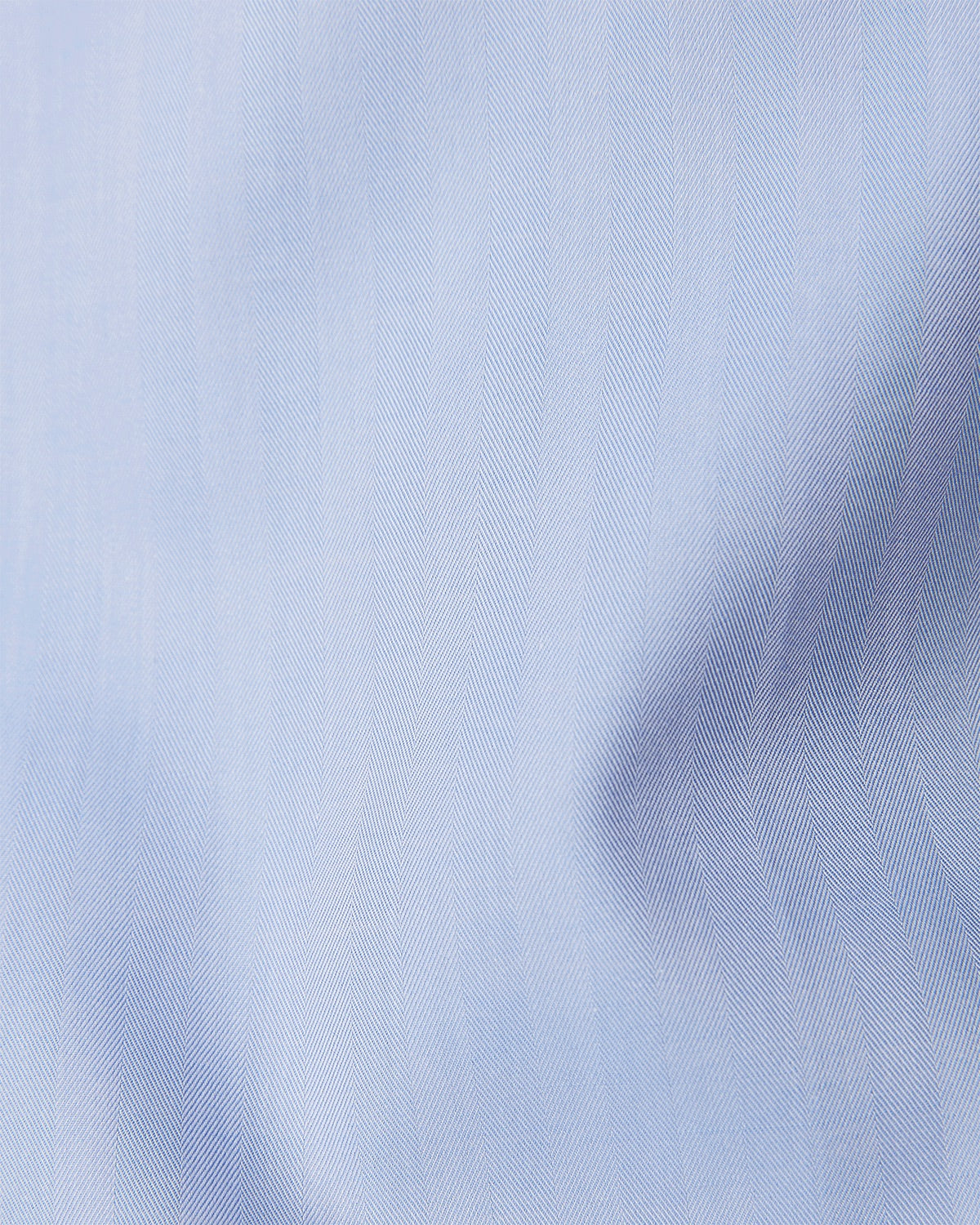 Cotton Herringbone Shirt - Light Blue