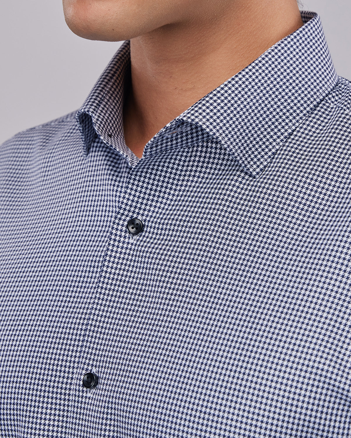 Starlit Navy Houndstooth Shirt