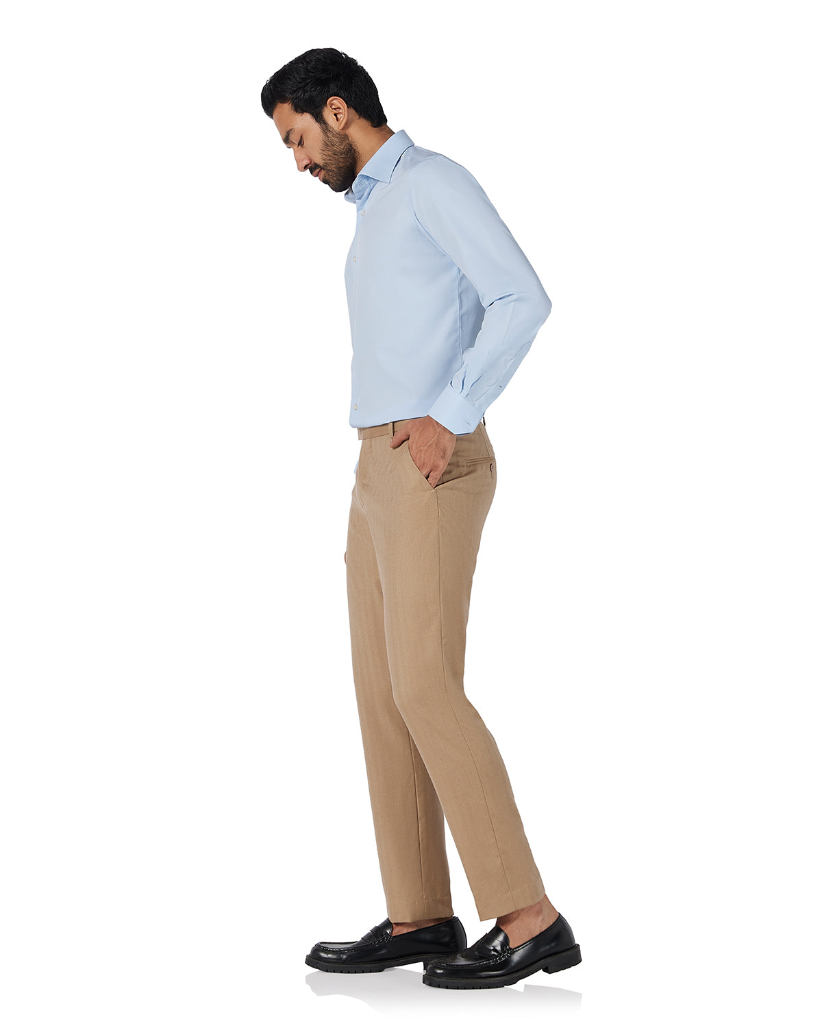 Stretch Dobby Shirt - Light Blue
