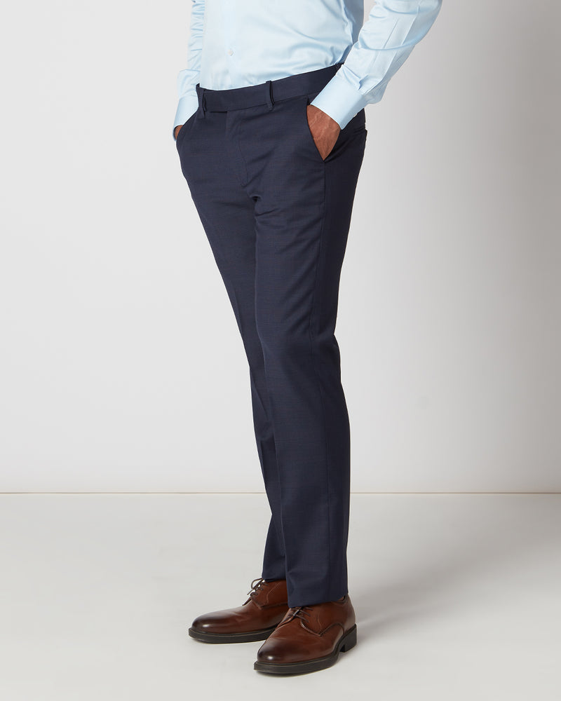 Premier Blended Wool Dress Pants - Navy